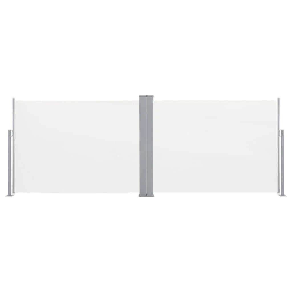 Tenda da sole laterale retrattile/schermo privacy per patio giardino terrazza balcone schermo nero 120 x 1000 cm 02_0007430