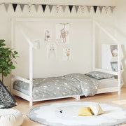 Giroletto per Bambini-Struttura Letto Bambini Bianco 90x190cm in Legno Massello di Pino 329955