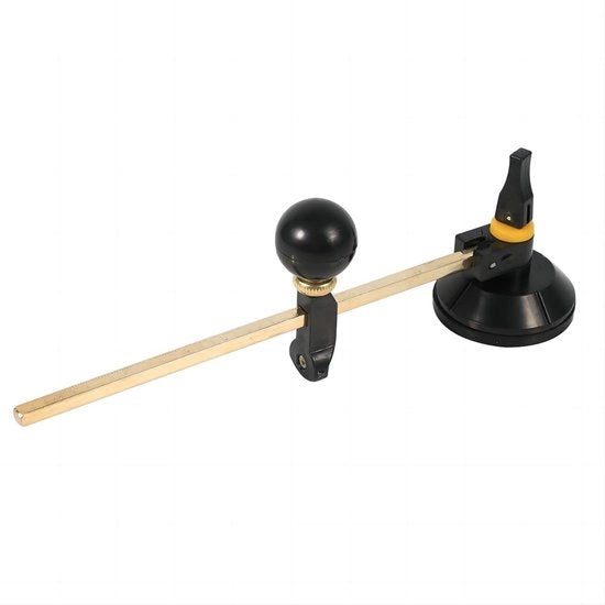 Strumento di taglio circolare in acciaio inox con manico in gomma e alluminio, scala chiara, robusto e duraturo - Glascirkel