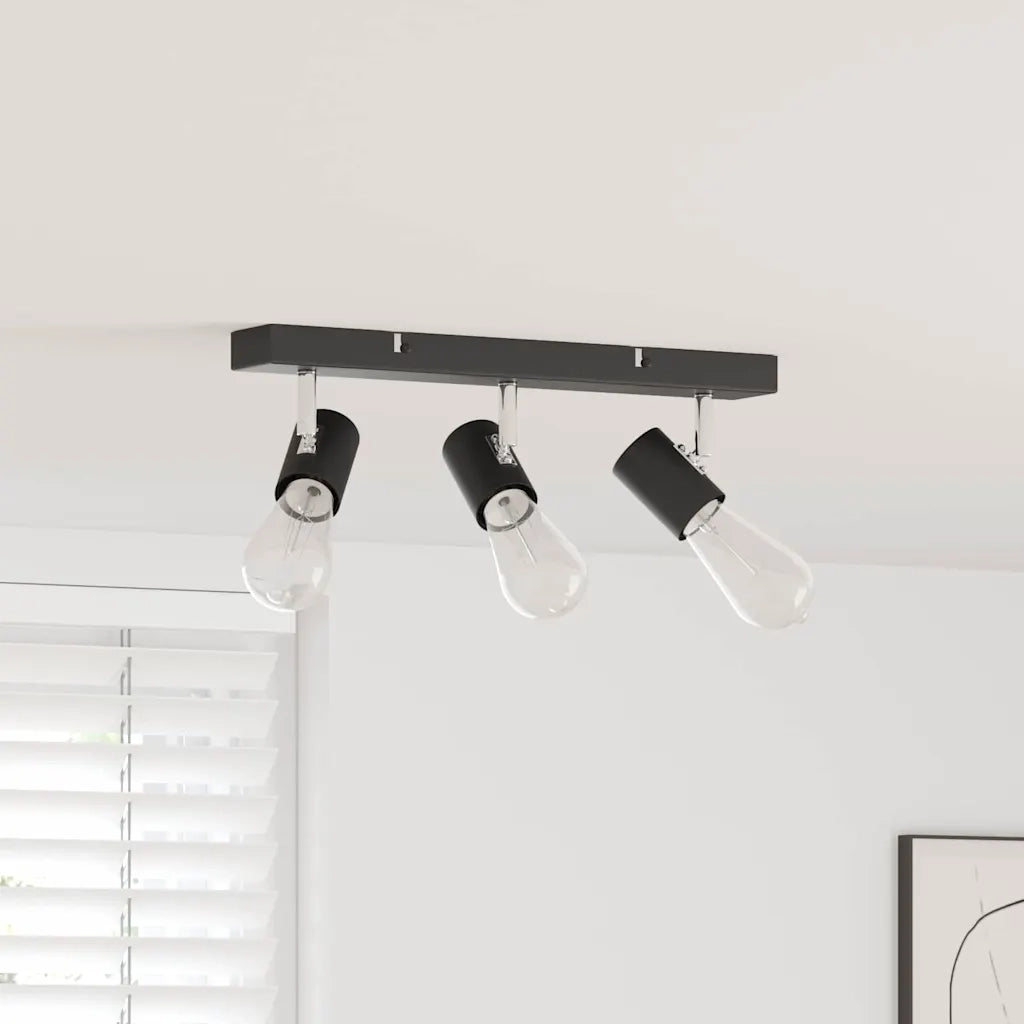 Faretto da soffitto Nero 38 x 6,5 x 11,5 cm Metallo CFW9320084