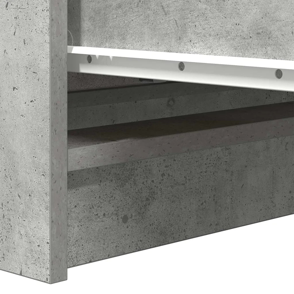 Credenza | Madia | Buffet da pranzo | Armadio da pranzo Grigio Cemento 80x35x76 cm in Legno Multistrato