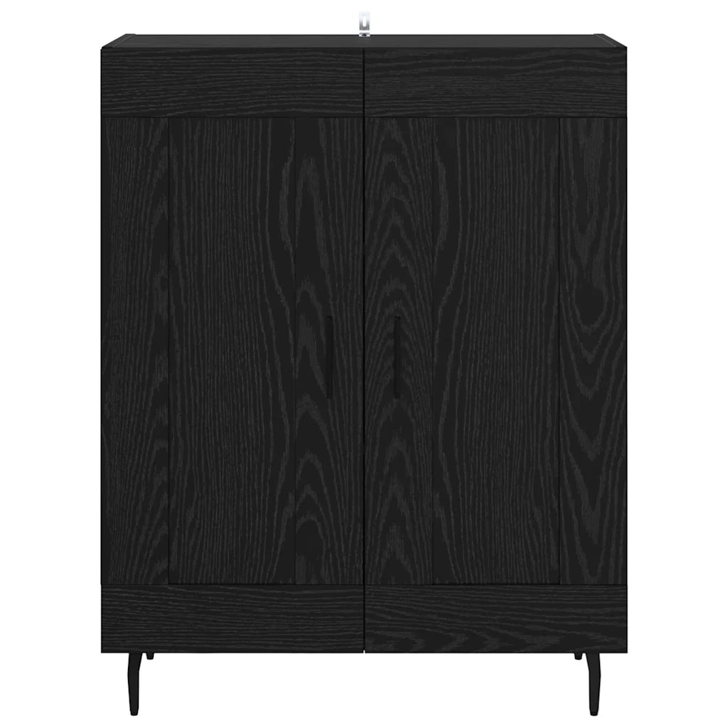 Credenza-Buffet-Armadio da cucina Rovere Nero 69,5 x 34 x 90 cm 264644