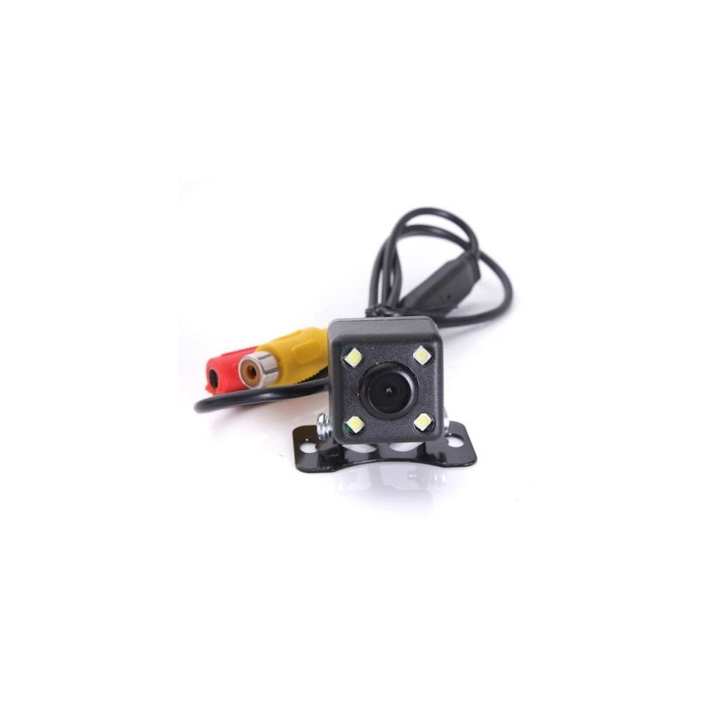 Trade Shop - Telecamera Retromarcia Retrocamera Con Staffa Auto Camper Suv Filo Colori 4 Led -