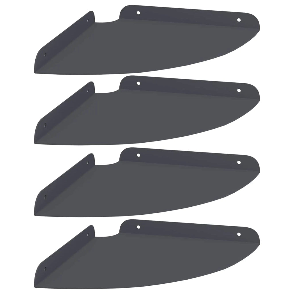 Mensola sospesa 4 pcs Antracite 24 x 24 x 2,3 cm 8004103