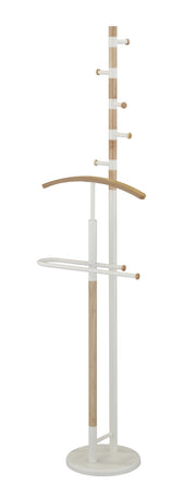 Appendiabiti e Servomuto Hispanohogar legno rovere e bianco 178x47x31