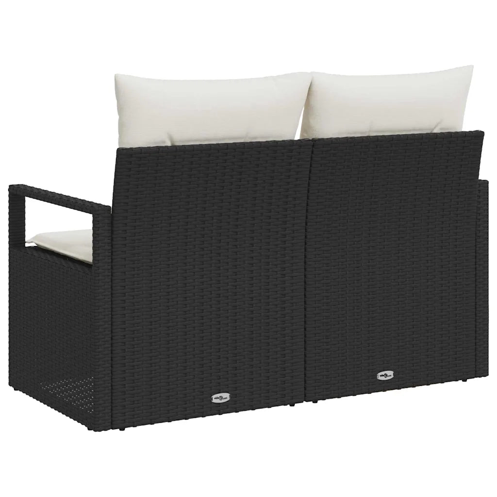 Divano da giardino con cuscino 120 x 62 x 69 cm. polyrattan 42006752