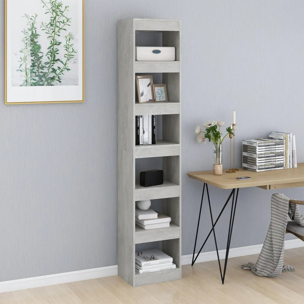 Libreria/Divisorio Grigio Cemento 40x30x198 cm 811641