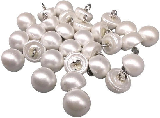 Parelknopen - metica e completa, con anello - 6 misure disponibili - realizzati e spediti dalla Spagna - misura metica 10 mm