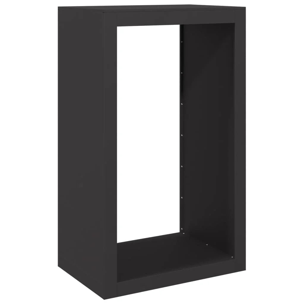 Portalegna 60 x 40 x 100 cm acciaio nero 02_0043720
