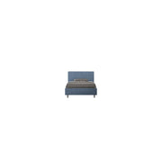 Letto imbottito 1 piazza e mezza 120x210 cm Adele - Con rete,Microfibra,Blu
