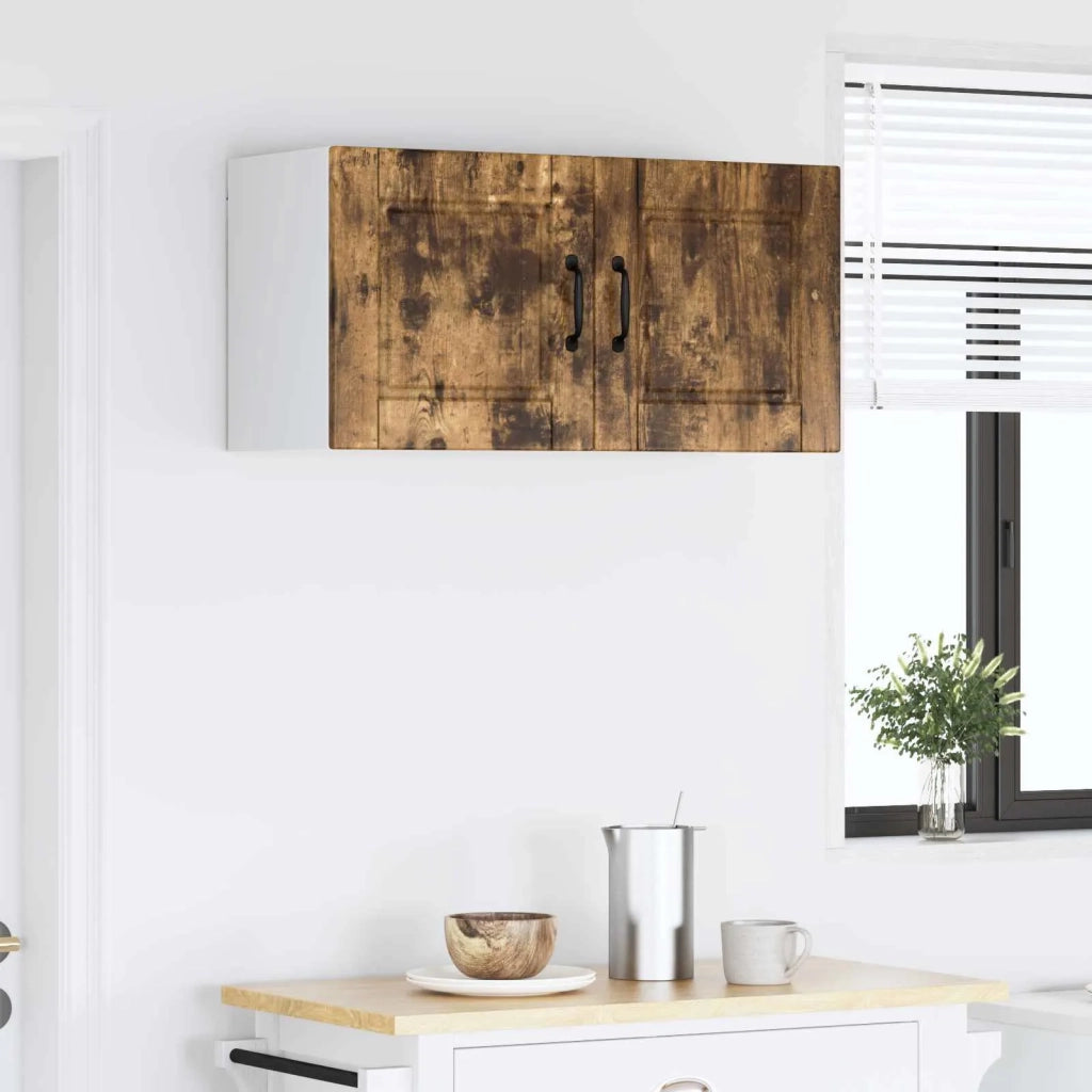 Armadietto a muro PORTO Rovere fumé 80 x 31 x 40 cm