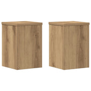 Supporti per piante | Sostegno per piante 2 pz Rovere 20x20x30 cm in Multistrato