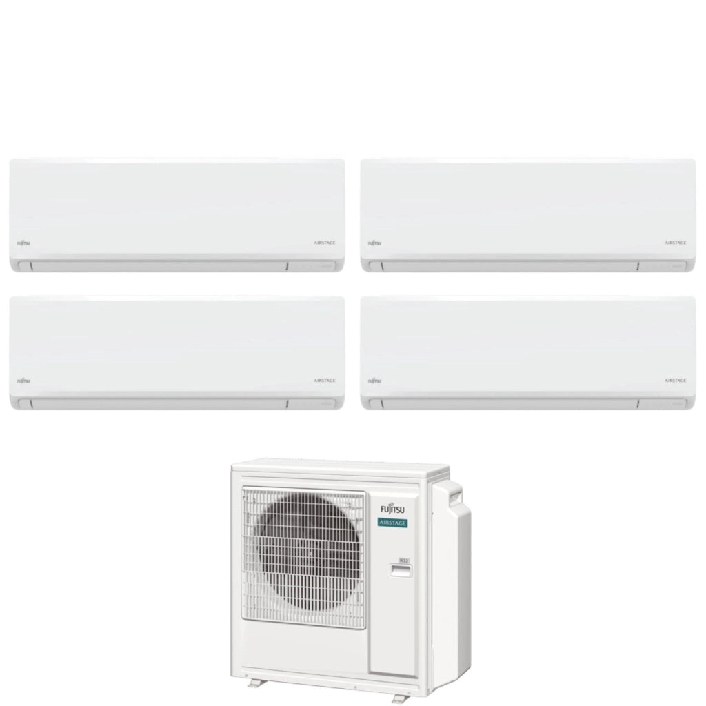 Condizionatore Fujitsu Quadri Split Inverter KN AIRSTAGE 7+9+9+9 con AOEG30KBTA4 R-32 Wi-Fi Integrato