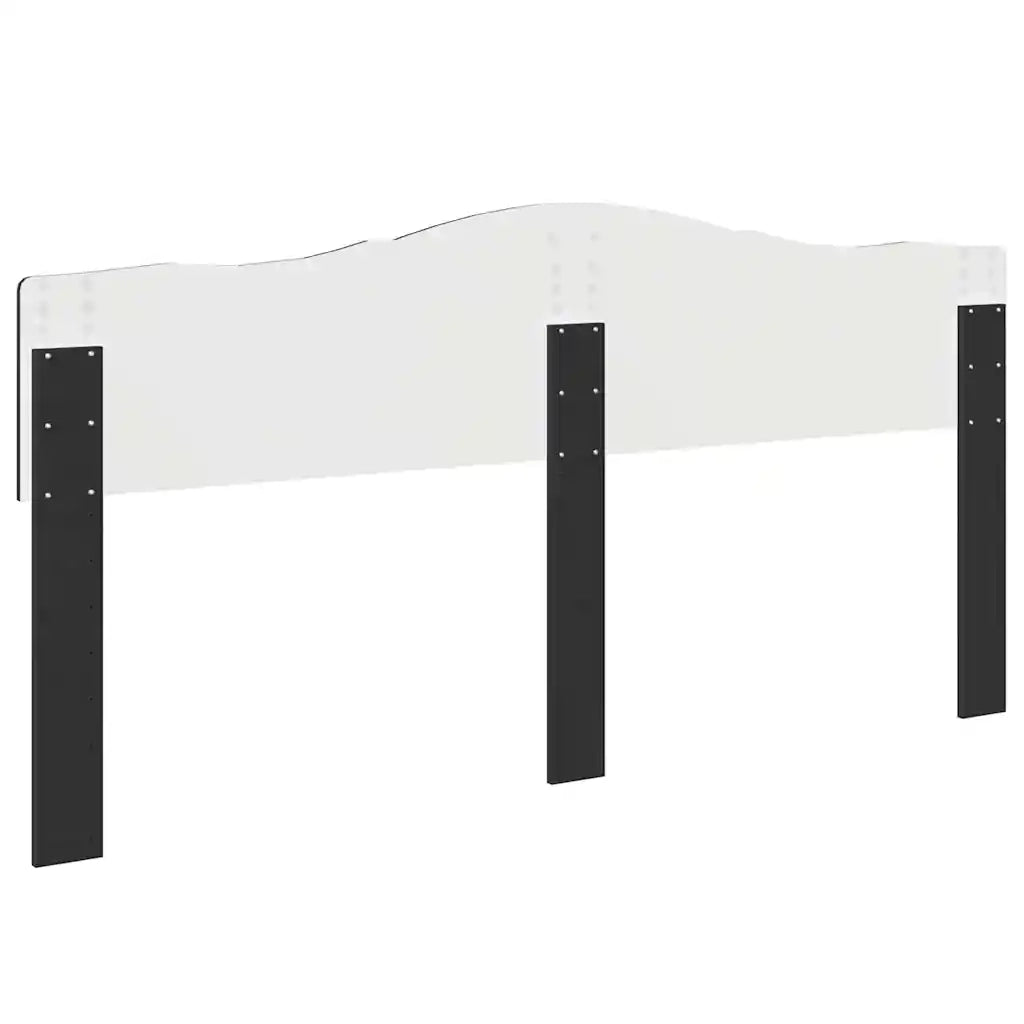 Testiera-Testata-Testiera Decorativa Rovere Nero 180 cm Legno multistrato 270845