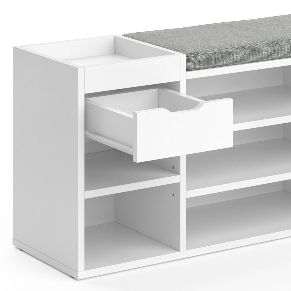 Vicco Panca scarpiera da ingresso Bianco 101.1 x 45 cm