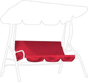 Copertura per divano oscillante a 3 posti con cuscini - facile da pulire per giardino esterno - ROSSO .