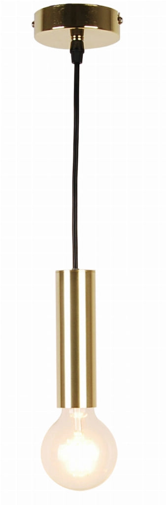 Candellux Dallas lampada a sospensione oro metallo Ø90 E27
