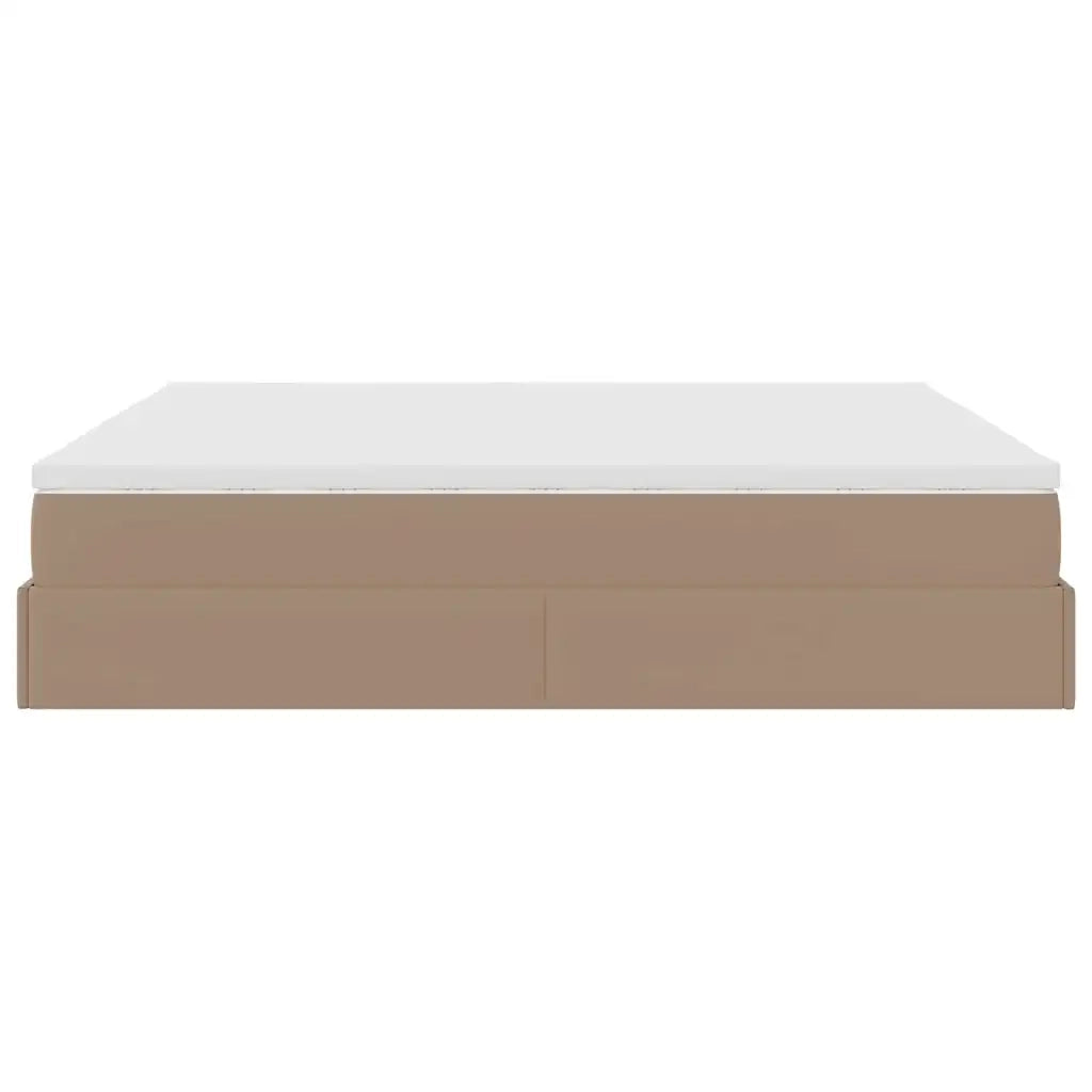 Struttura Letto Pouf con Materasso 160x200 cm Similpelle 3311050