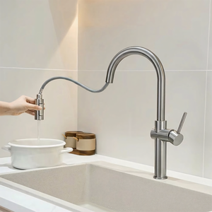 Rubinetto Da Cucina Rea Fresh High Brush Nickel