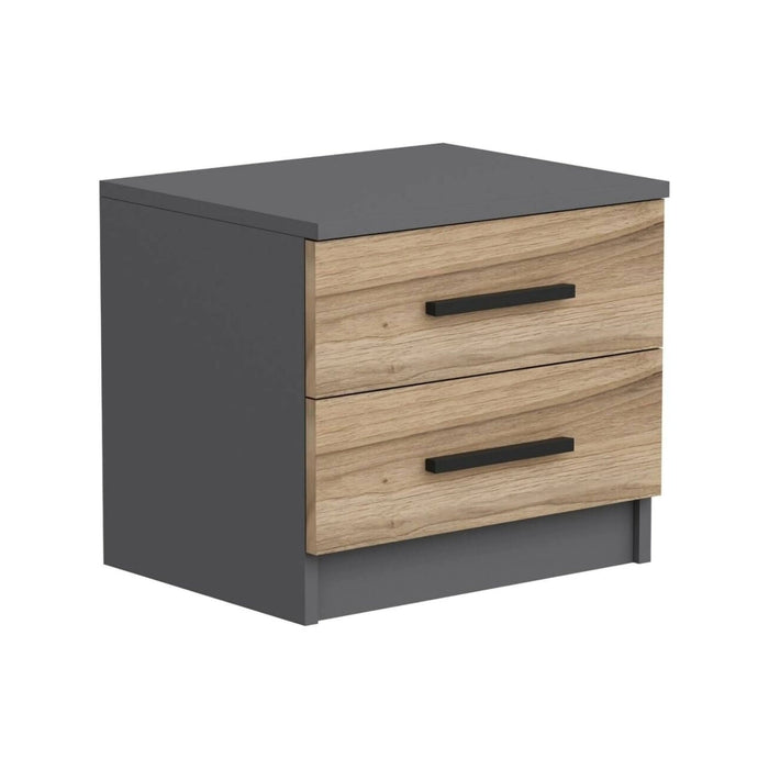 Iune, Comodino un Ripiano, 50x47x40h cm Marrone Noce