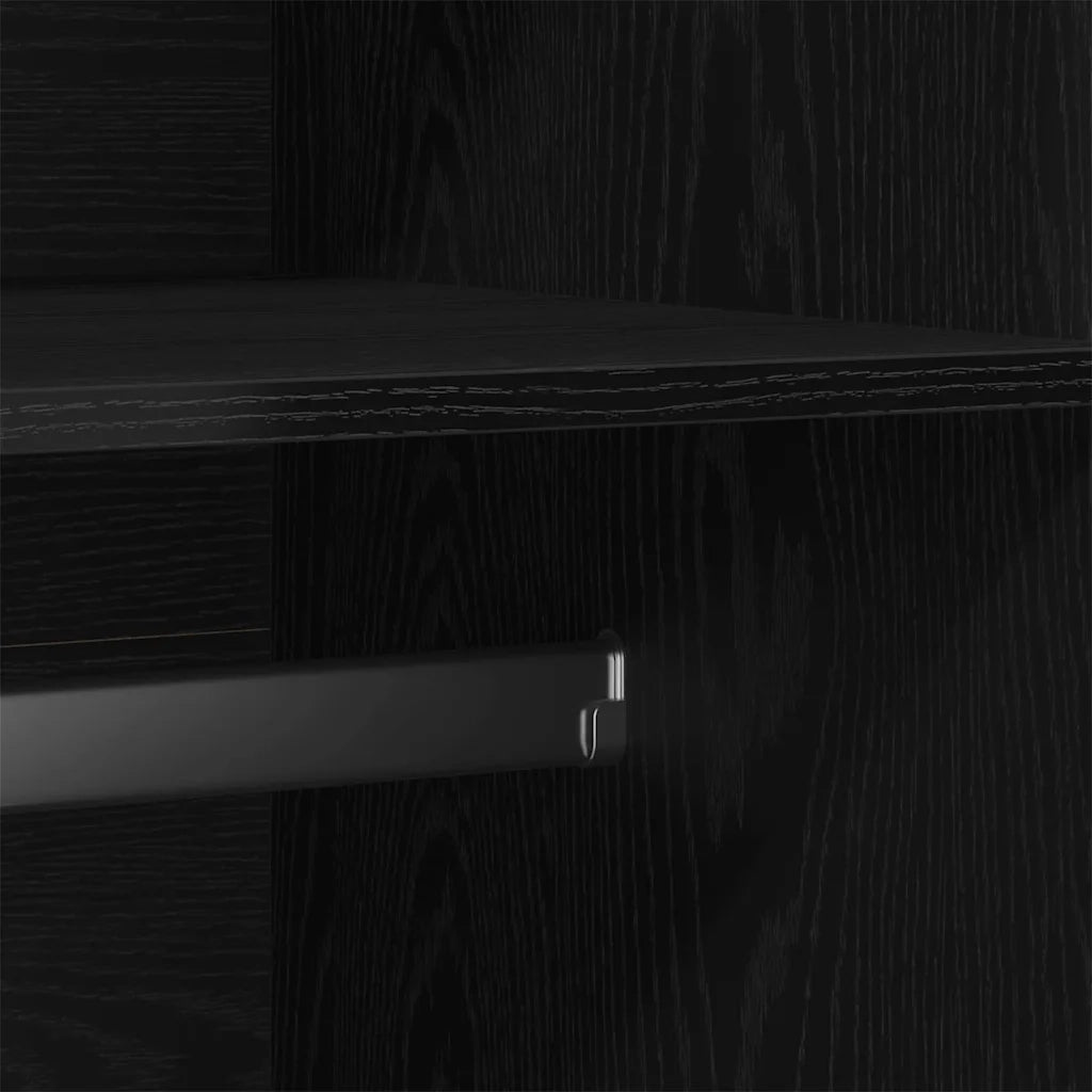 Guardaroba Rovere Nero 90 x 52 x 200 cm Legno multistrato 862436