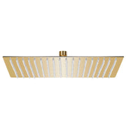 Soffione doccia a pioggia soffione doccia accessorio per il bagno acciaio inox 50 x 50 cm quadrato oro 02_0002094