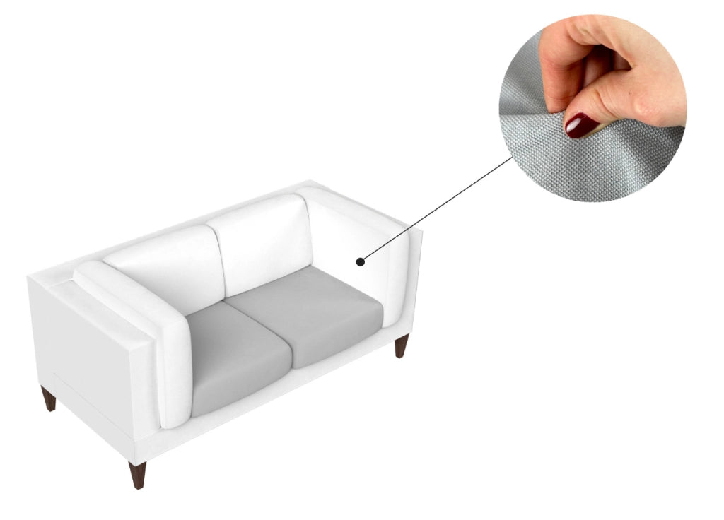 Copridivano E Copri Poltrona Antimacchia Sofà Elasticizzato Modello Magico - Seduta - Grigio