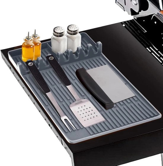 Matte resistente al calore per accessori BBQ - Grigio spesso - Matita in silicone per griglia