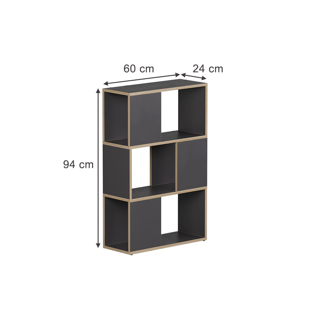 Vicco Divisorio per ambienti Antracite/quercia 60 x 94 cm
