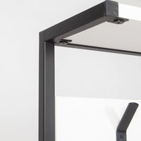 Mobile Ingresso con Scarpiera e Appendiabiti 78x30x182 cm in MDF Nomad Bianco