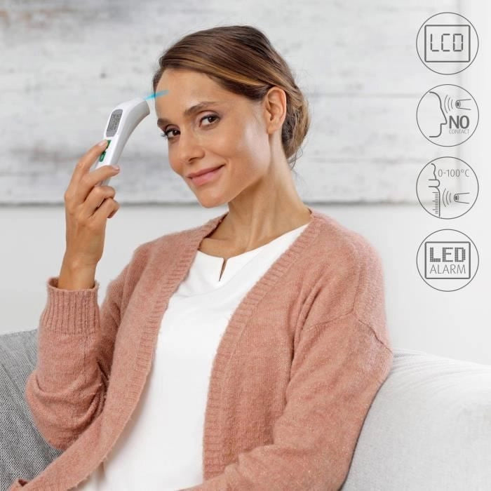 Termometro - MEDISANA - TM 760 - Senza contatto - Misurazione precisa Mirino LED - Segnale acustico - Memorie - Dispositivo medico certificato