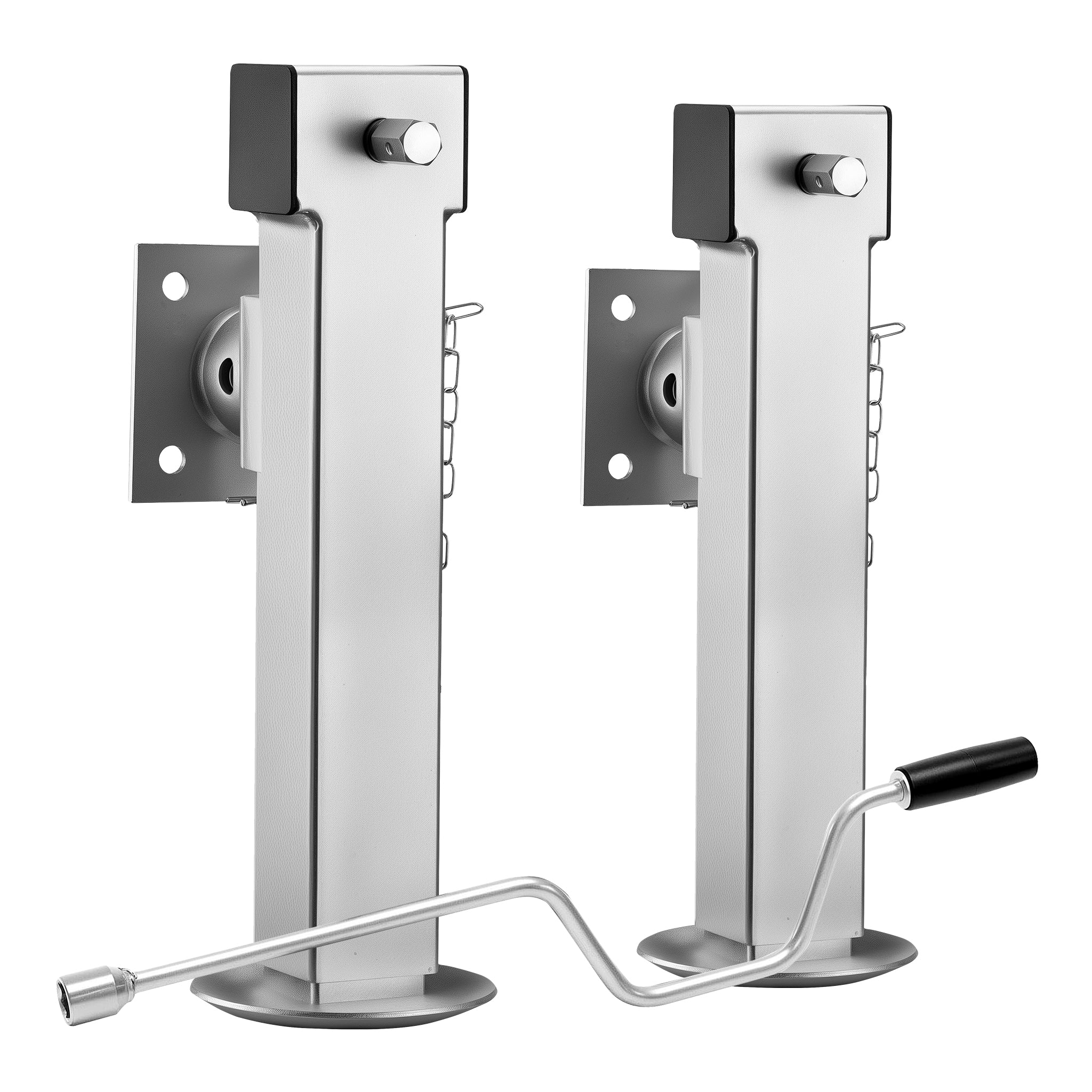 Stabilizzatori rimorchio, Set 2 piedi di supporto pieghevoli max 1350 kg a piede