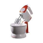 Ariete 1565 mixy professional - sbattitore elettrico con ciotola rotante - 5 velocità - 2 set di fruste in acciaio inox - 2,4 l - 300 watt - arancione - ARI15651