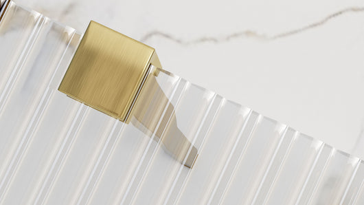 Parete Doccia Rea Aero Intimo Gold Brush 90