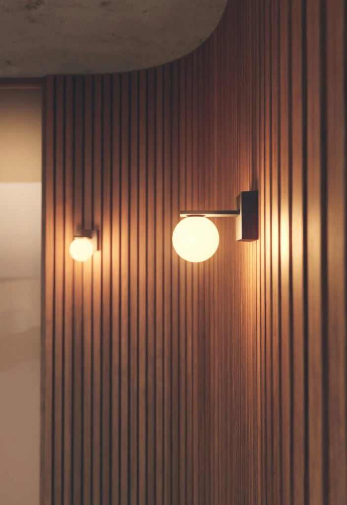 Sphere Wall 9W Applique LED da esterno 3000K Nero Opaco - Faretto sferico 360° con elevato comfort visivo e CRI>90 - Beneito & Faure