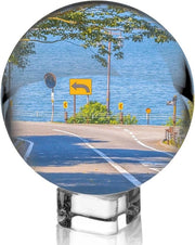 Occhio di cristallo da 80mm per fotografia - decorazione con lente trasparente - sfera da indovinello per fotografi dilettanti.