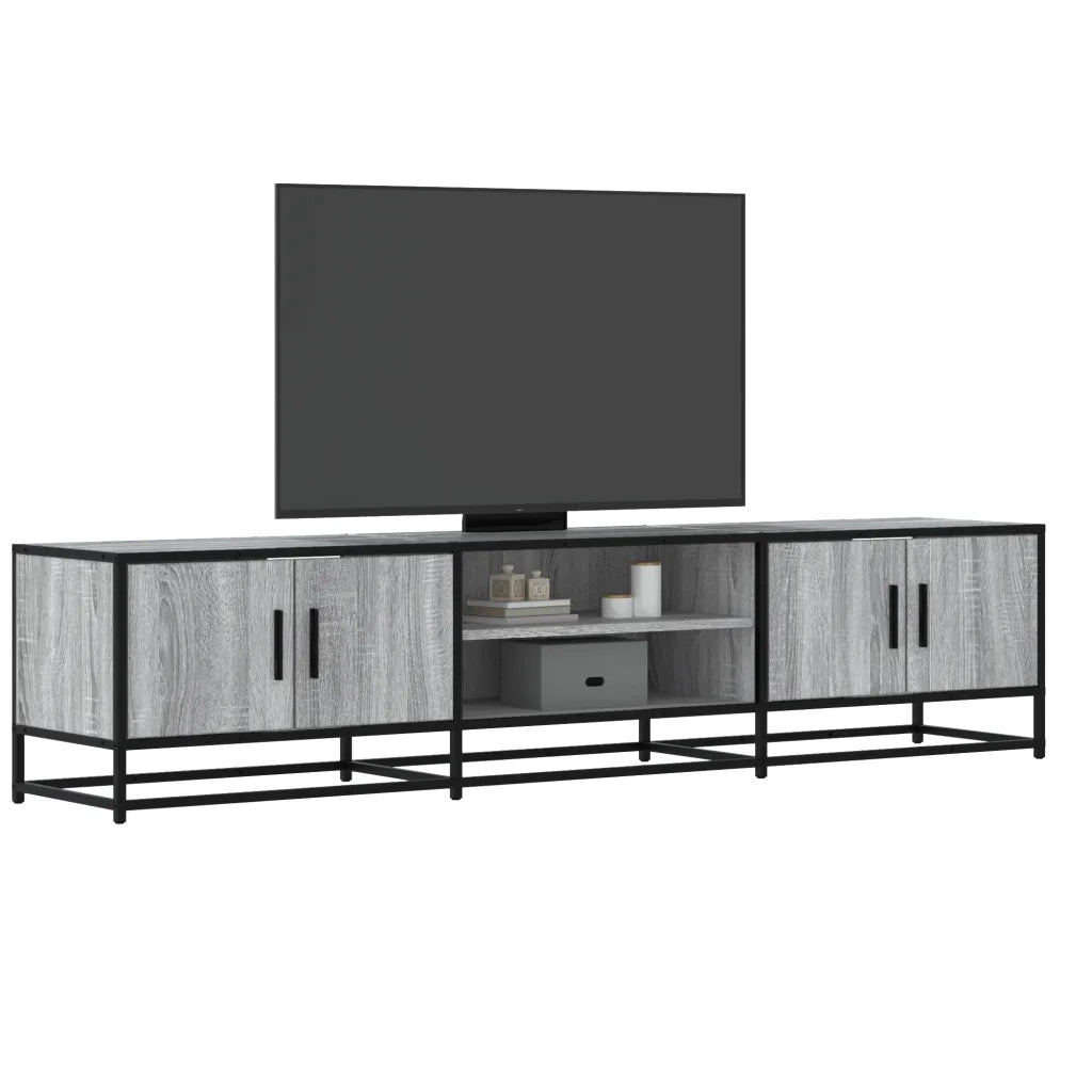 Mobile Porta TV Grigio Sonoma 180x35x41 cm in Truciolato 3300778