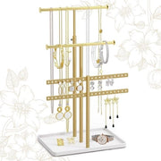 Organizzatore di gioielli con regolabile chiusura a catena per orecchini, bracciali e orologi - Deposito stabile di gioielli - Accessorio con standard di gioielli