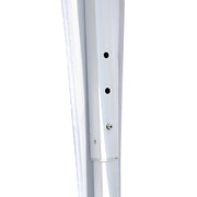 Gazebo da Giardino 3x3m in Acciaio Pieghevole Tessuto Oxford Bianco