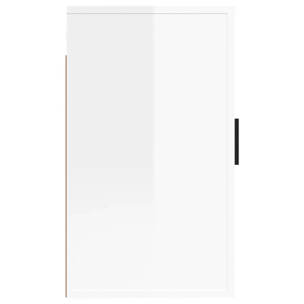 Mobile Porta TV a Parete Bianco Lucido 40x34,5x60 cm 816660