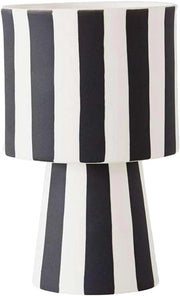 Vaso da Fiori - Vaso Ceramico Decorativo - 1 pezzo - Nero/Bianco - 15 cm