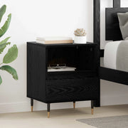 Armadio da Notte con cassetto 2 pcs Rovere Nero 40 x 35 x 50 cm 882654