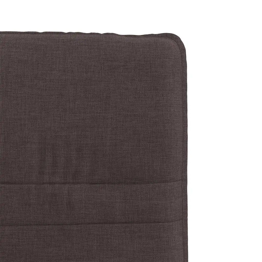 Sedie da Pranzo 4 pz Marrone Scuro in Tessuto 3315359