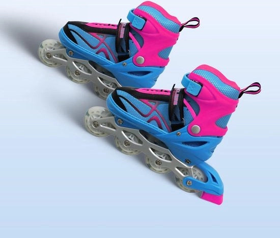 Scarpe da Pattinaggio Adattabili Taglia 34 EUR (UK 1.5) - 38 EUR (UK 5) per Bambini di 6 a 12 Anni | EL1027