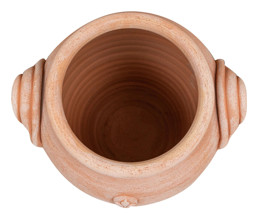 Biscottini PORTAOMBRELLI ANFORA/ORCIO CON MANICI IN TERRACOTTA FATTO A MANO SUL TORNIO PER PIANTE E FIORI L36XPR34XH46 CM