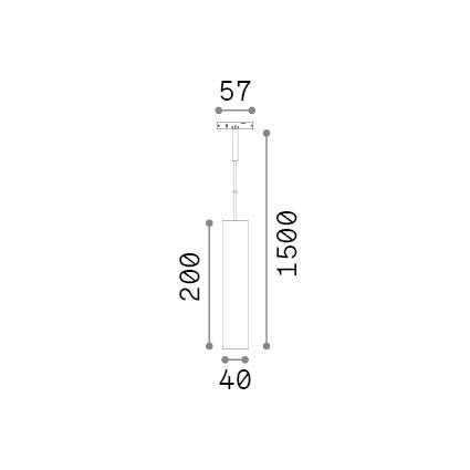 Lampadario Deva 1 Luce Led Integrato Nero 6W 3000K