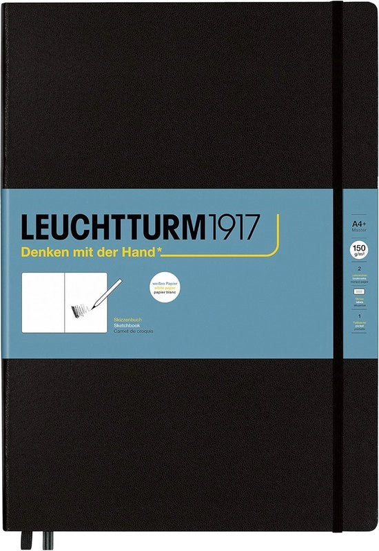 Blocco di disegno A4+ - 112 pagine - nero - copertina rigida - 150 g/m²