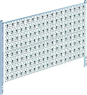 Set di supporti metallici per strumenti - organizzazione strumenti officina sottoterra - piastre metalliche 800 x 200 mm bianche Supporto strumenti