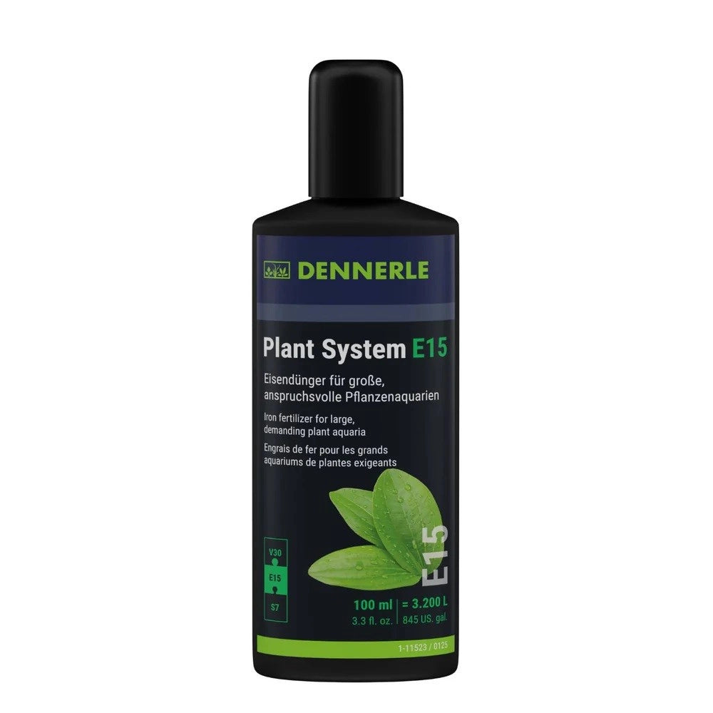 Dennerle Plant System E15 100ml - fertilizzante a base di ferro acquari piantumati
