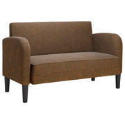 Divano | Divano da soggiorno | Sofa Divanetto Marrone 110 cm in Similpelle